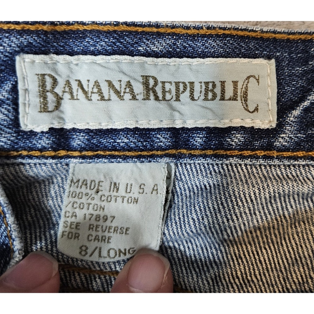 Vintage Banana Republic Women's Button Fly Jeans Size 8 High Waist Slim 25X31 - Picture 2 of 8